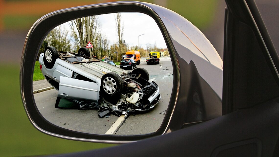 Unfall im Rückspiegel