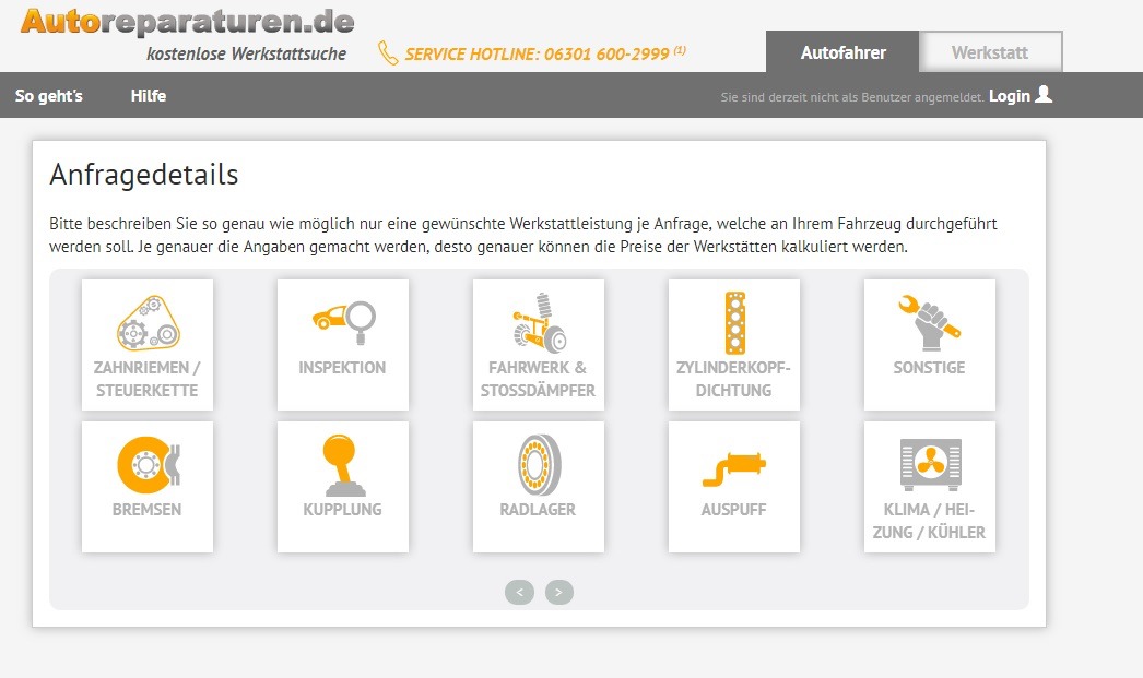 Screenshot Autoreparaturen.de