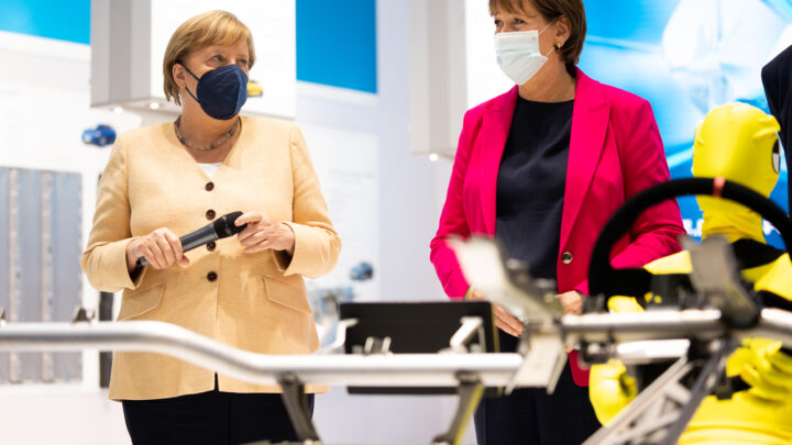 IAA mobility 2021 - Eröffnung Müller und Merkel