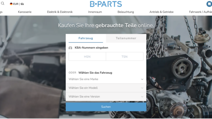 B-Parts hat gerade seinen neuen Online-Shop in Deutschland gestartet